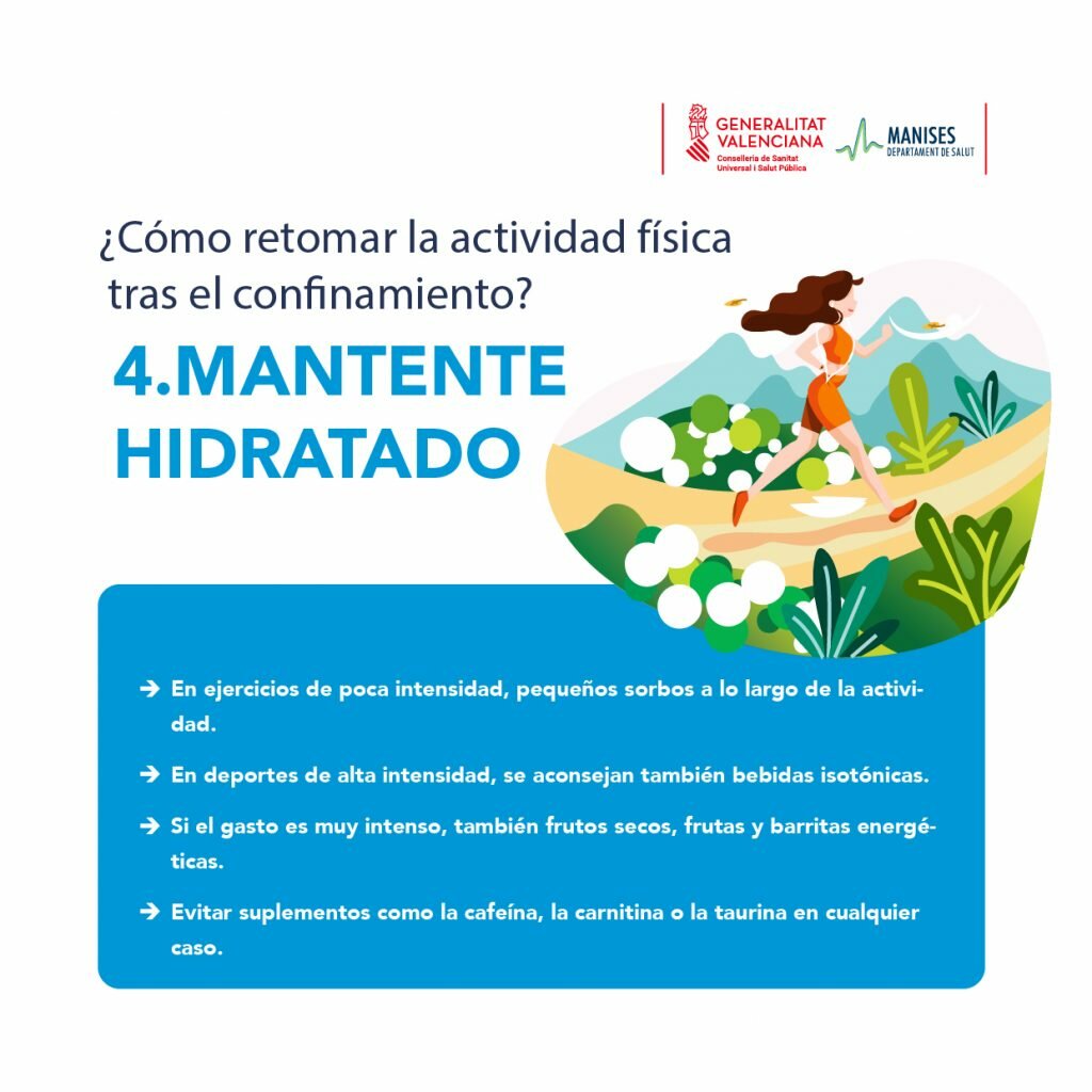 mantente hidratado actividad física