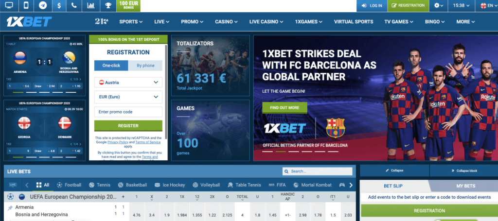 1xBet casino