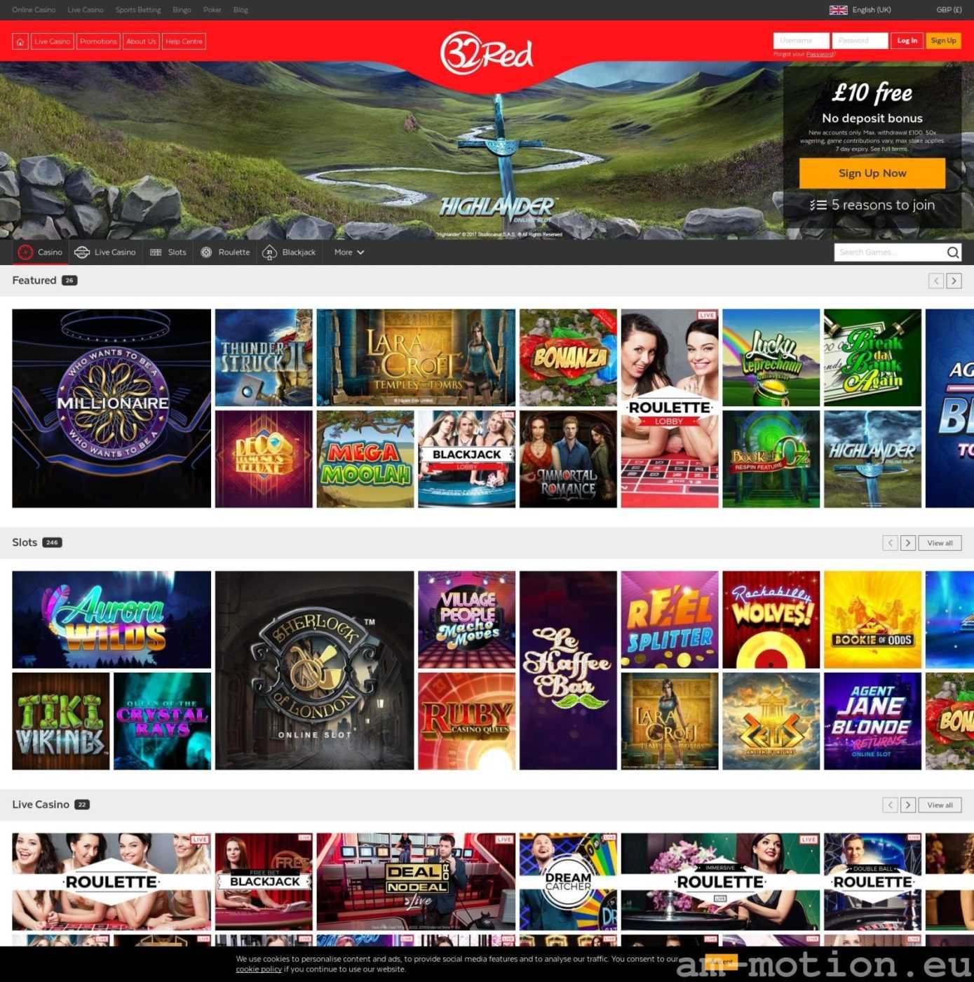 32Red casino