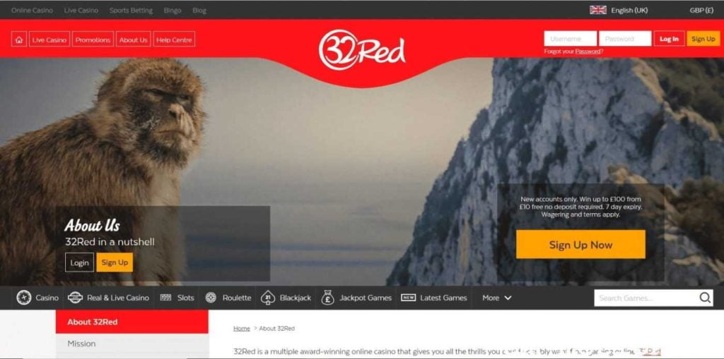 32Red casino