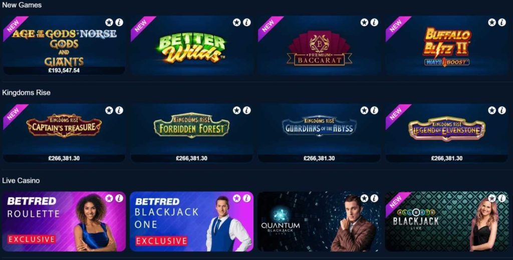 Betfred casino