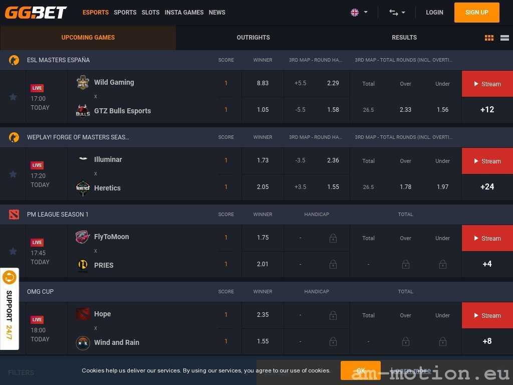 GG.Bet casino esports