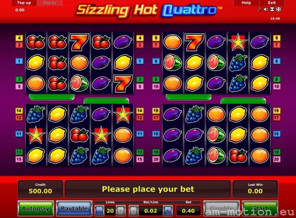 Novomatic sizzling hot