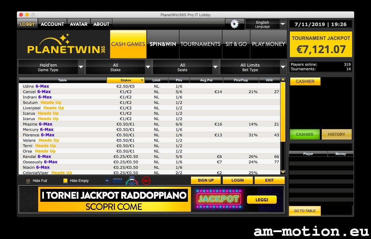 PlanetWin365 casino