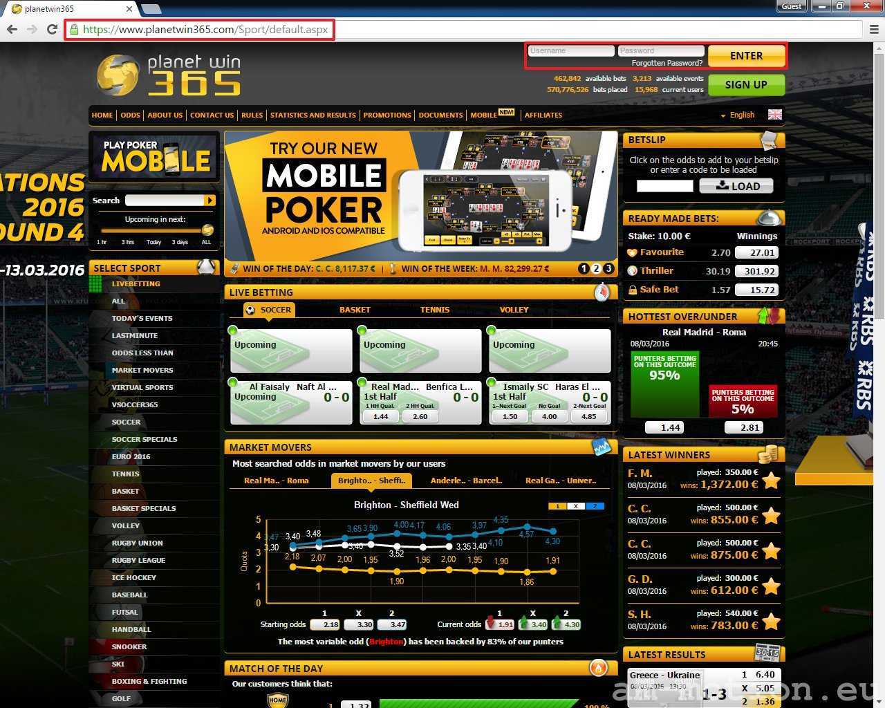 PlanetWin365 casino