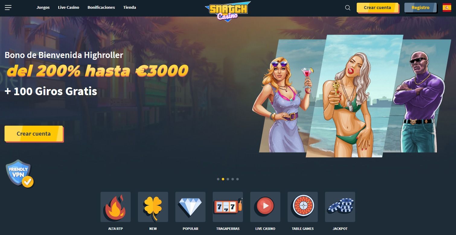 Snatch Casino jugadores