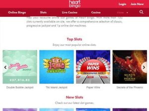 heart bingo slots