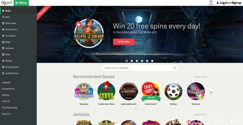 paf casino