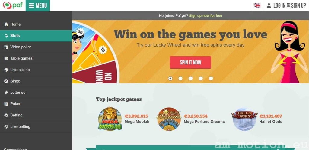 paf casino
