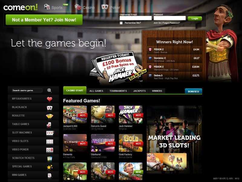 Comeon casino