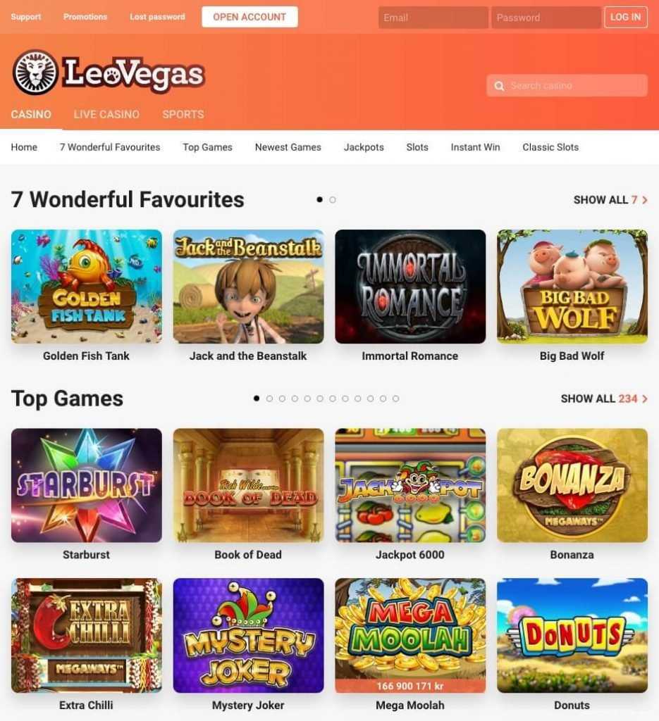 Leovegas casino