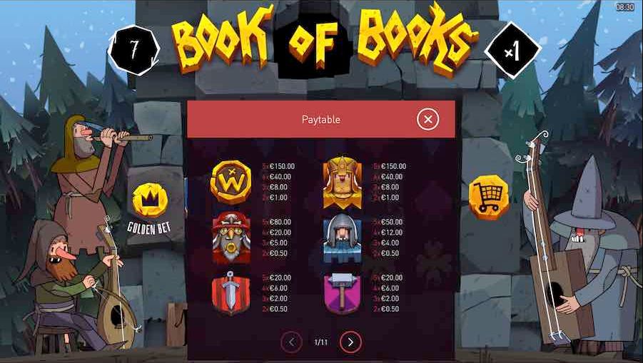 PAGOS Y SÍMBOLOS DE LA TRAGAPERRAS BOOK OF BOOKS