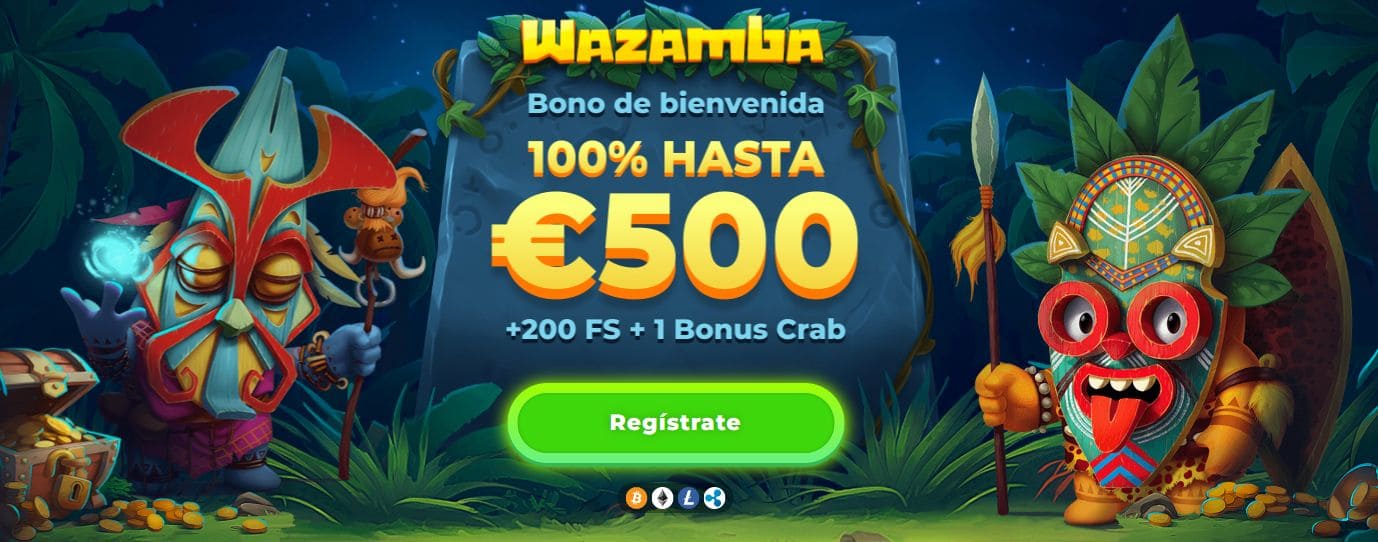 Bono de bienvenida en el casino Wazamba