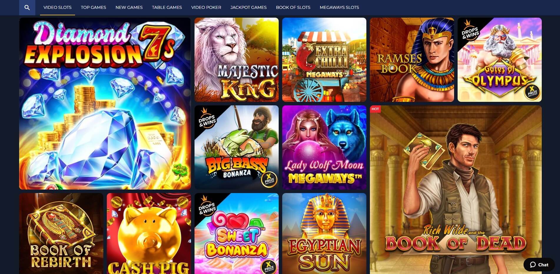 Gama de juegos de Slotamba