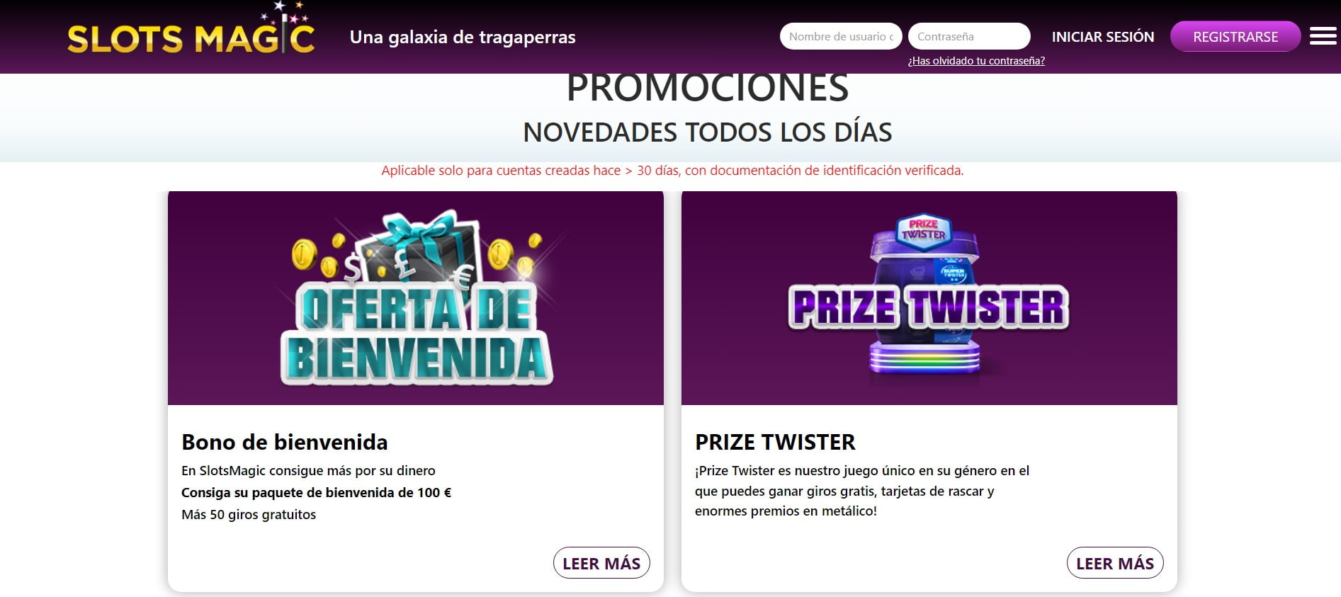 Qué bonificaciones se ofrecen en el casino Slots Magic