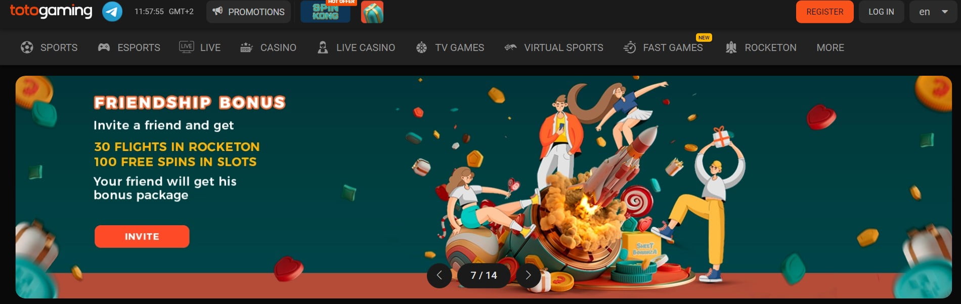 Bonos y promociones en el Toto Casino 