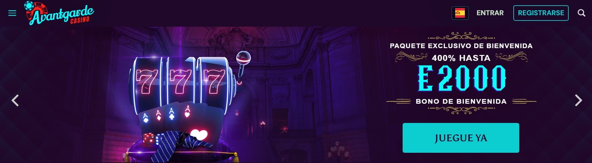 Bonos y promociones en el casino Avantgarde